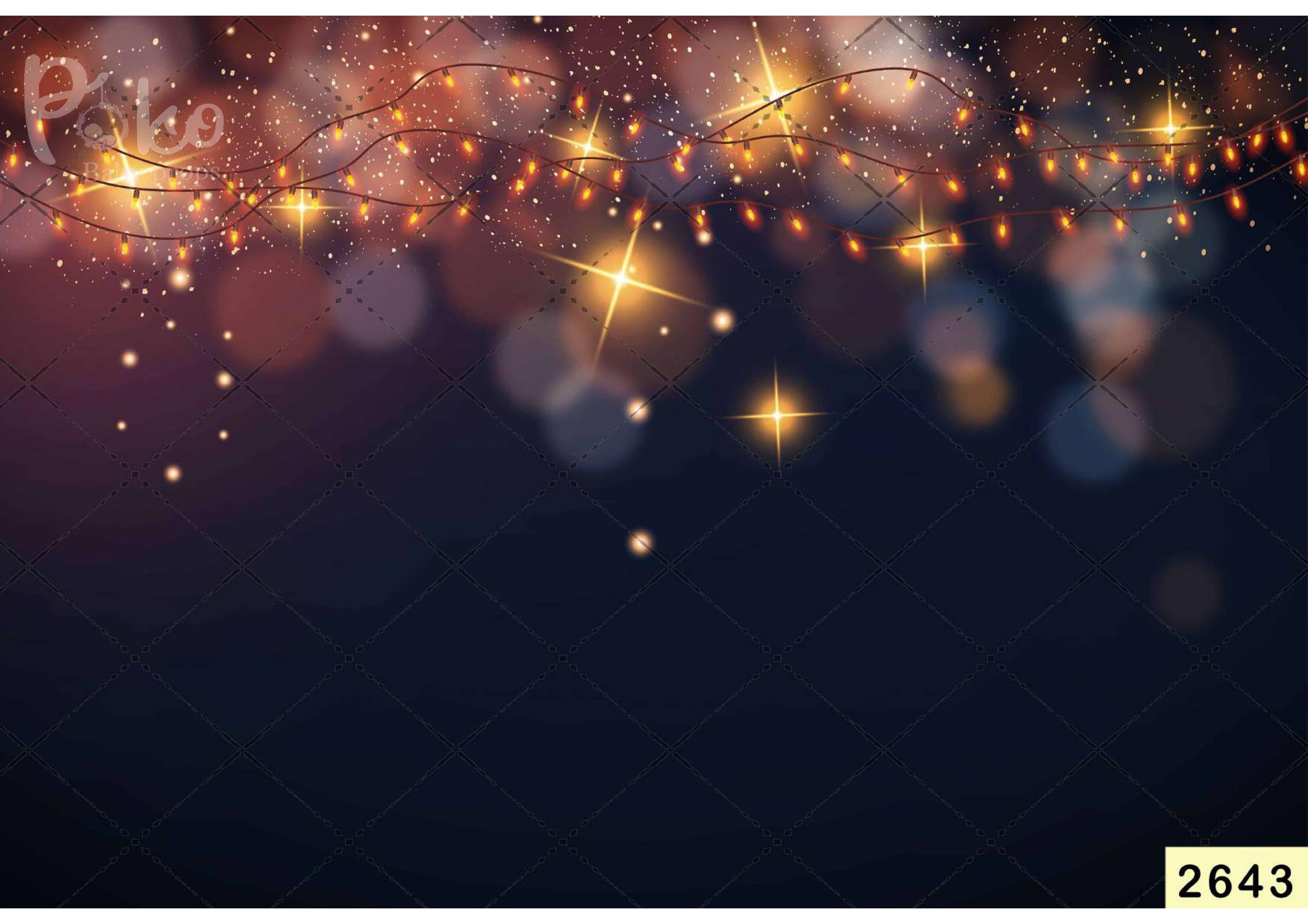 Christmas Light babyphotoshoot Backdrop