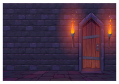 Violet Bricks Lamp Backdrop