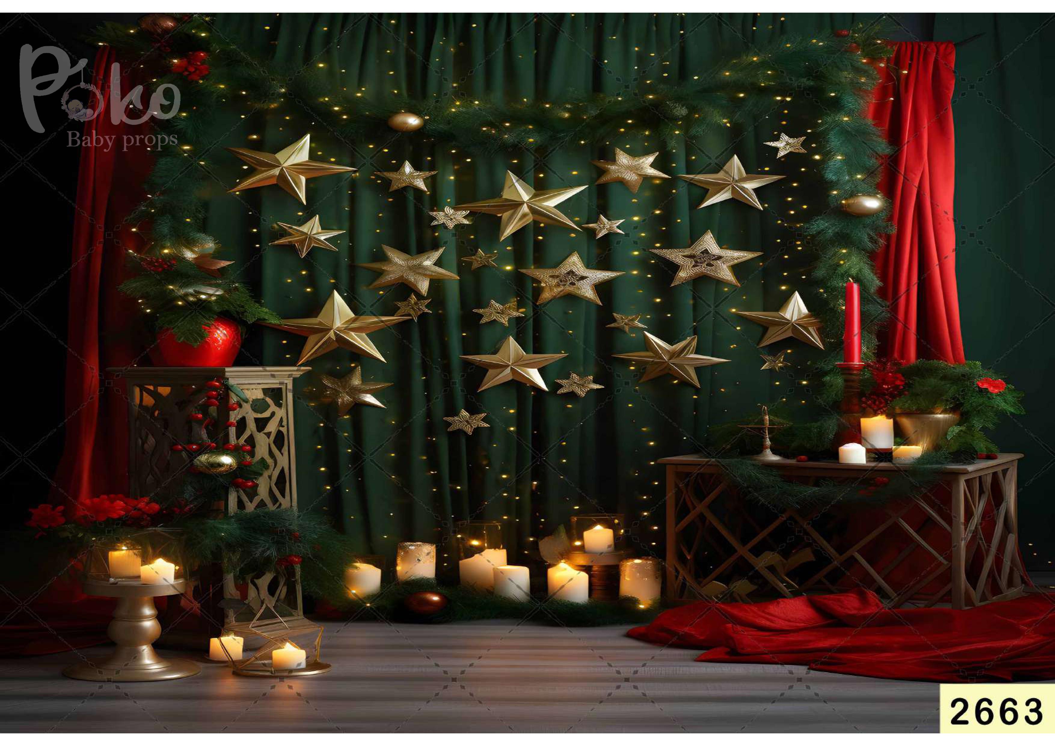 Creeper Leaf Decoration Balls toddler photoshoot Backdrop