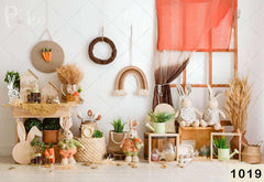 White Bunny Backdrop