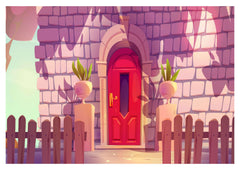 Pink Bricks babyphotoshoot Backdrop