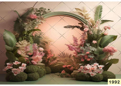 babyshoot backdrop Florets Backdrop-Fabric Backdrop