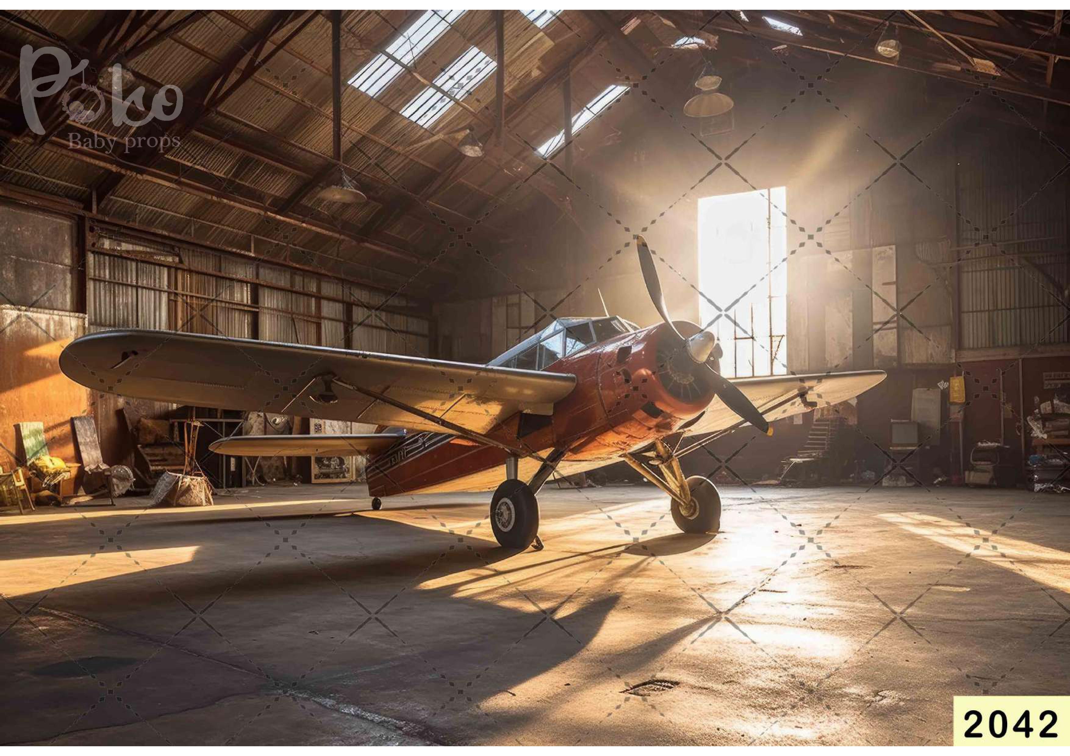 Left Side Airplane Backdrop