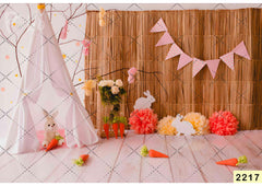 Pink Kid Room Backdrop