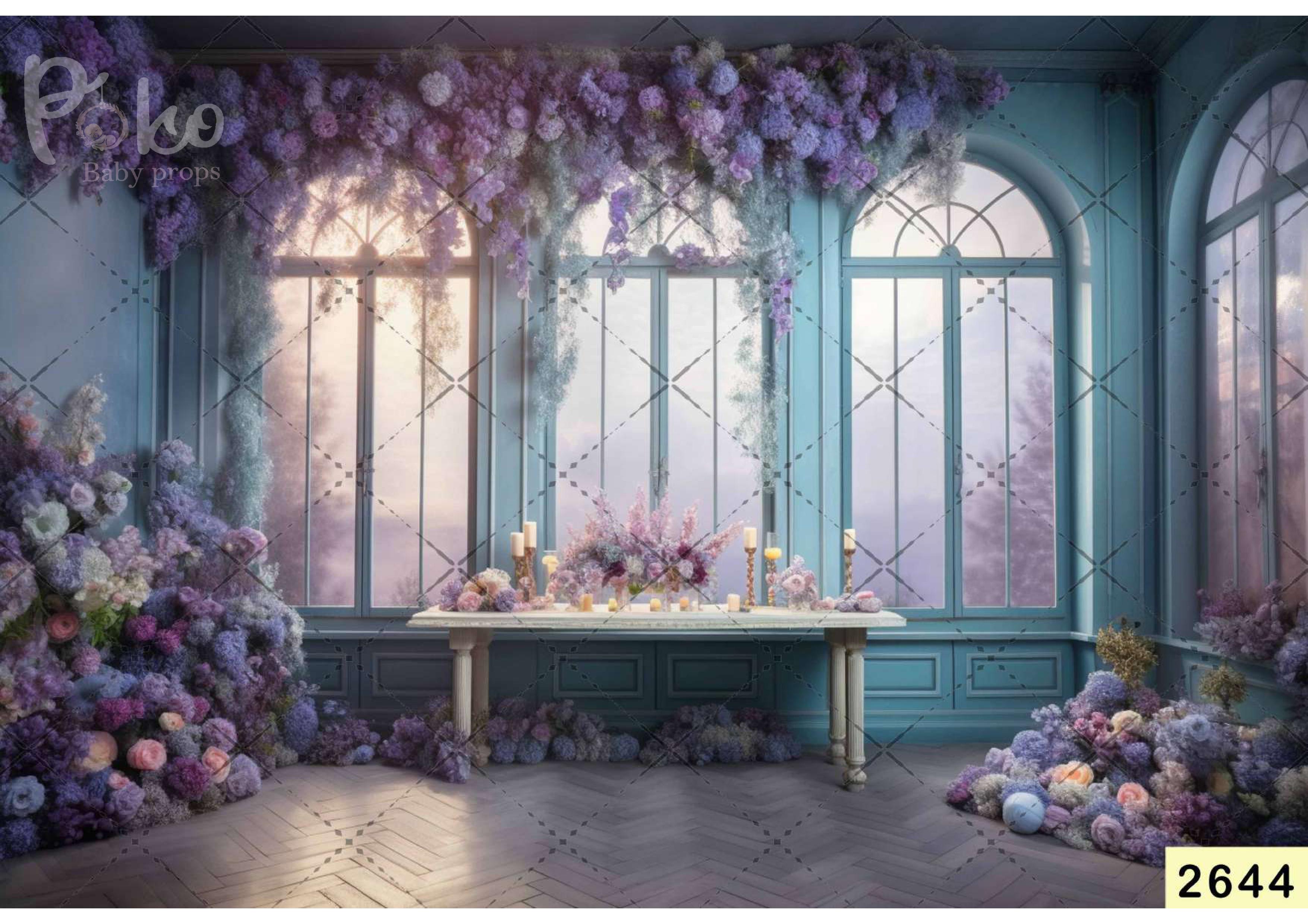 Lavender Floral Backdrop