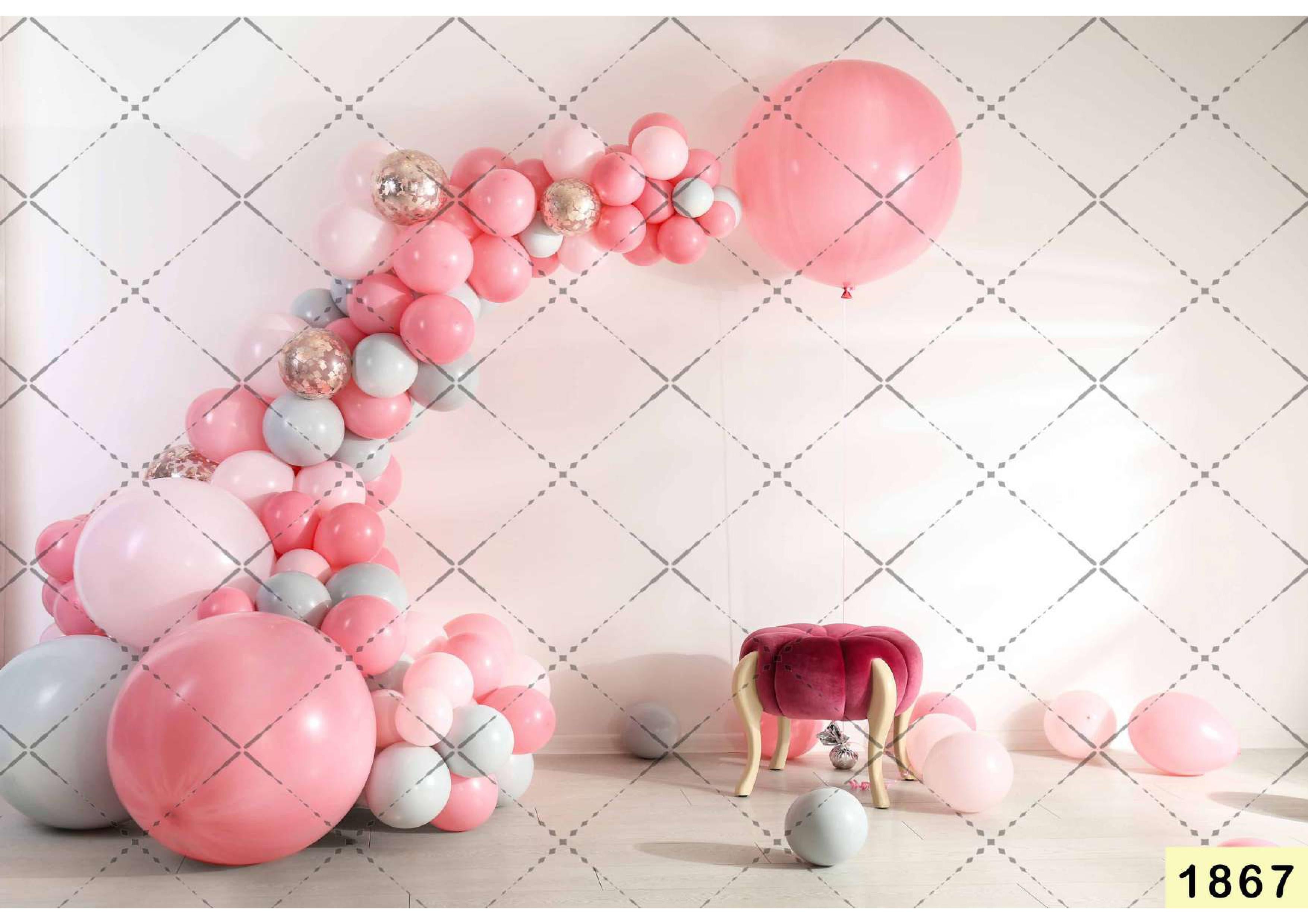 Light Pink Arch Baloon Backdrop