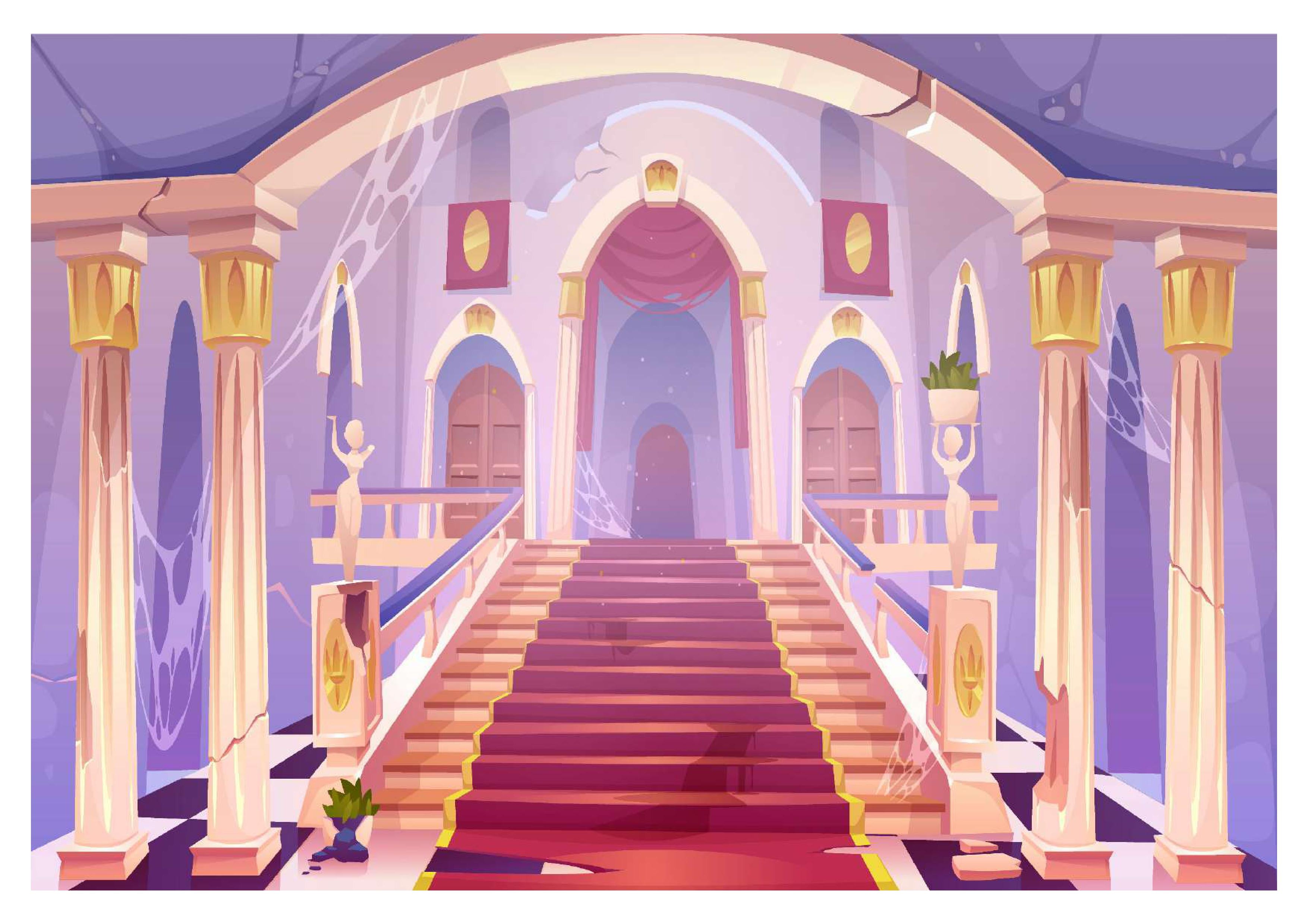 Lavender Castle Backdrop