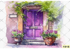 Door Painting babyphotoshoot Backdrop