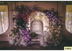 Lavendar Flower Arch Backdrop