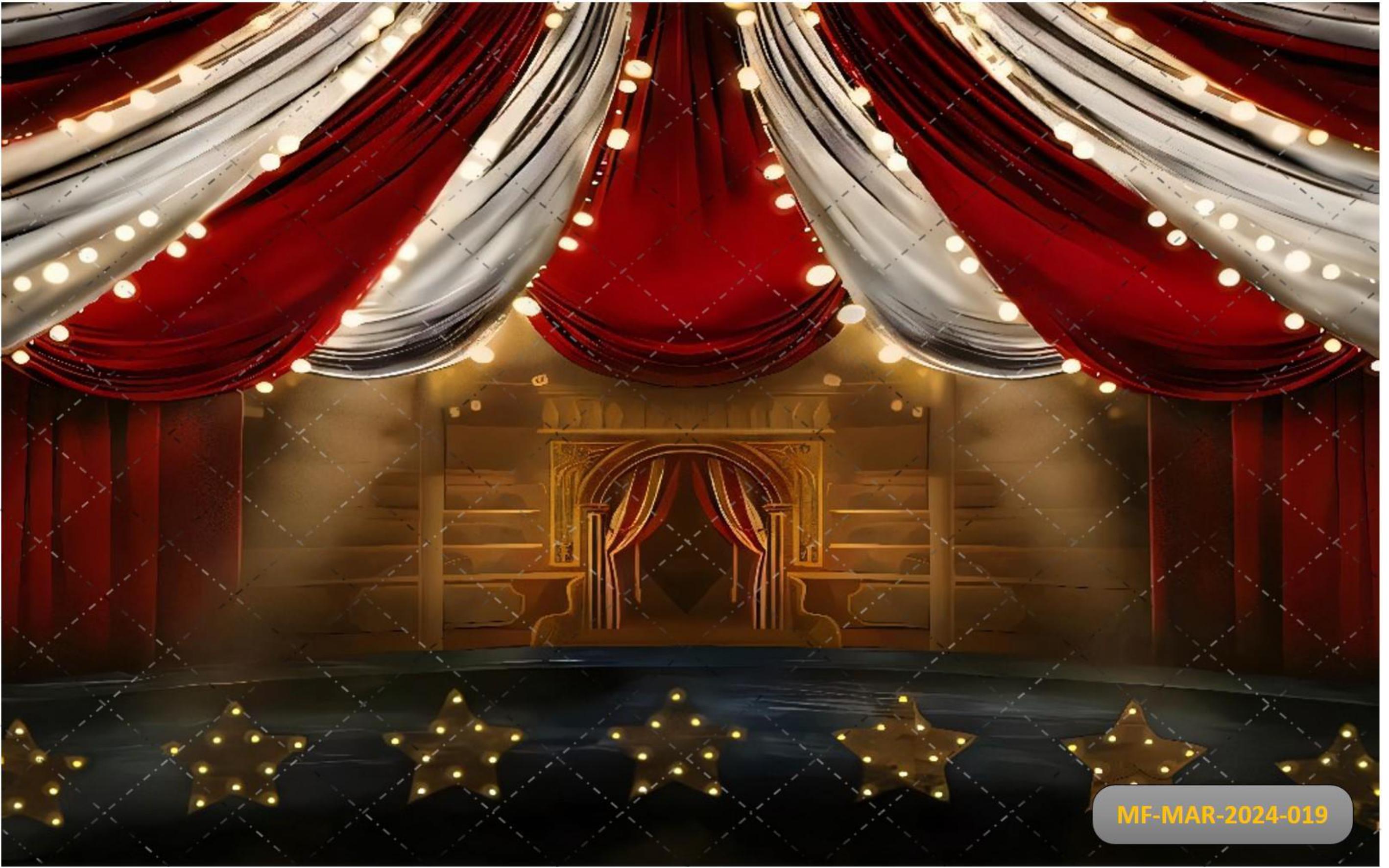 Light Decor Circus babyphotoshoot Backdrop
