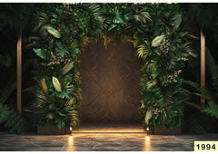 Green Leaf Arch Backdrop