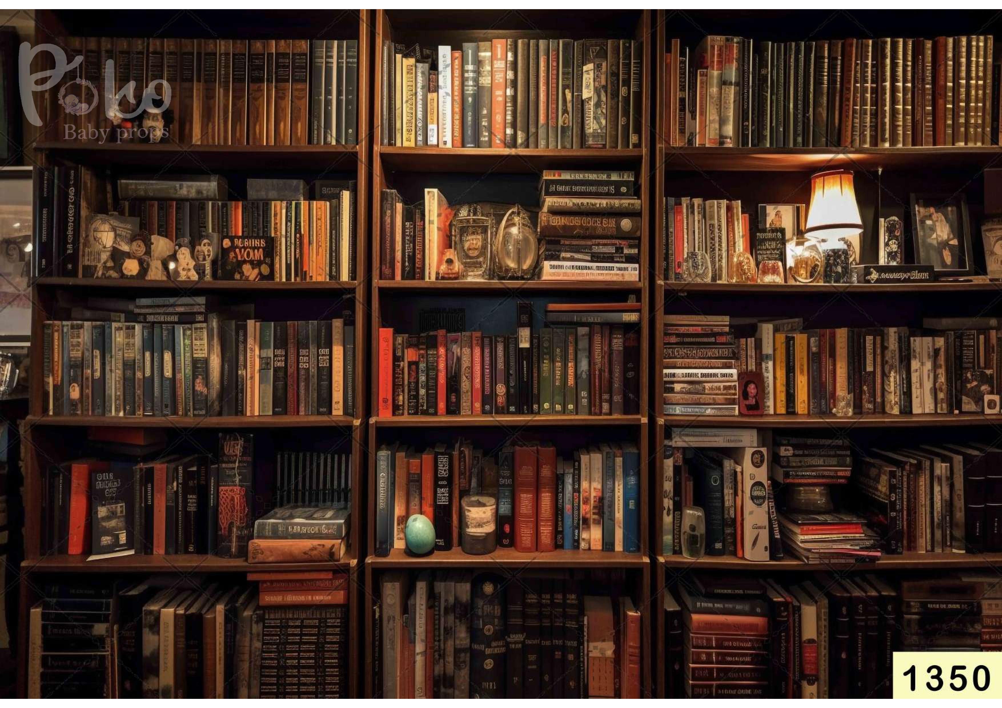 Vintage Library Backdrop