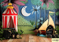 Wild Circus babyphotoshoot Backdrop