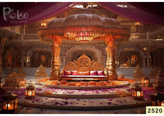 King Chair Pallati Backdrop