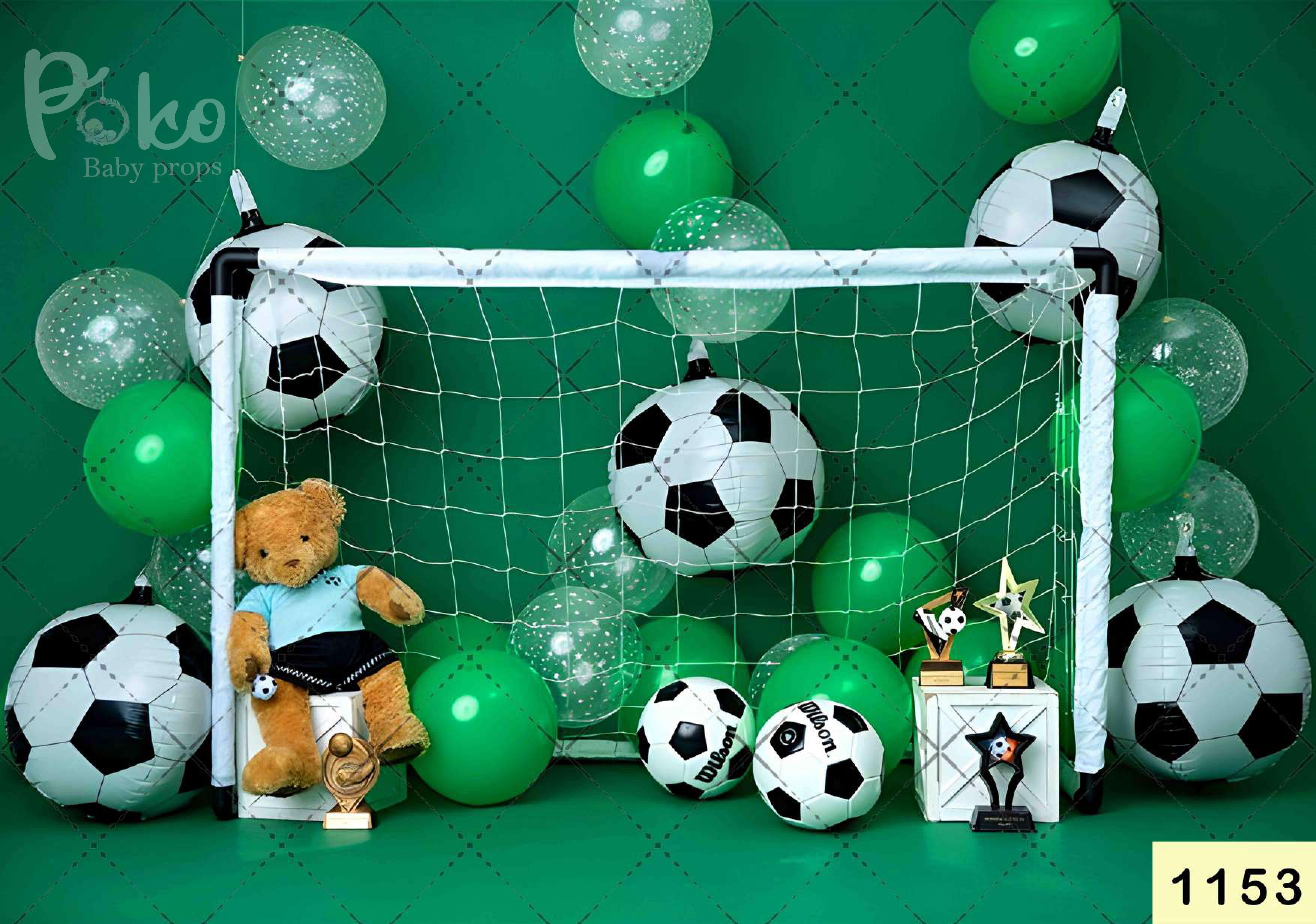 Football Birthday babyphotoshoot Backdrop