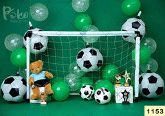 Football Birthday babyphotoshoot Backdrop