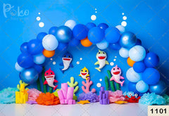 babyshoot backdrop Sea Birthday Backdrop