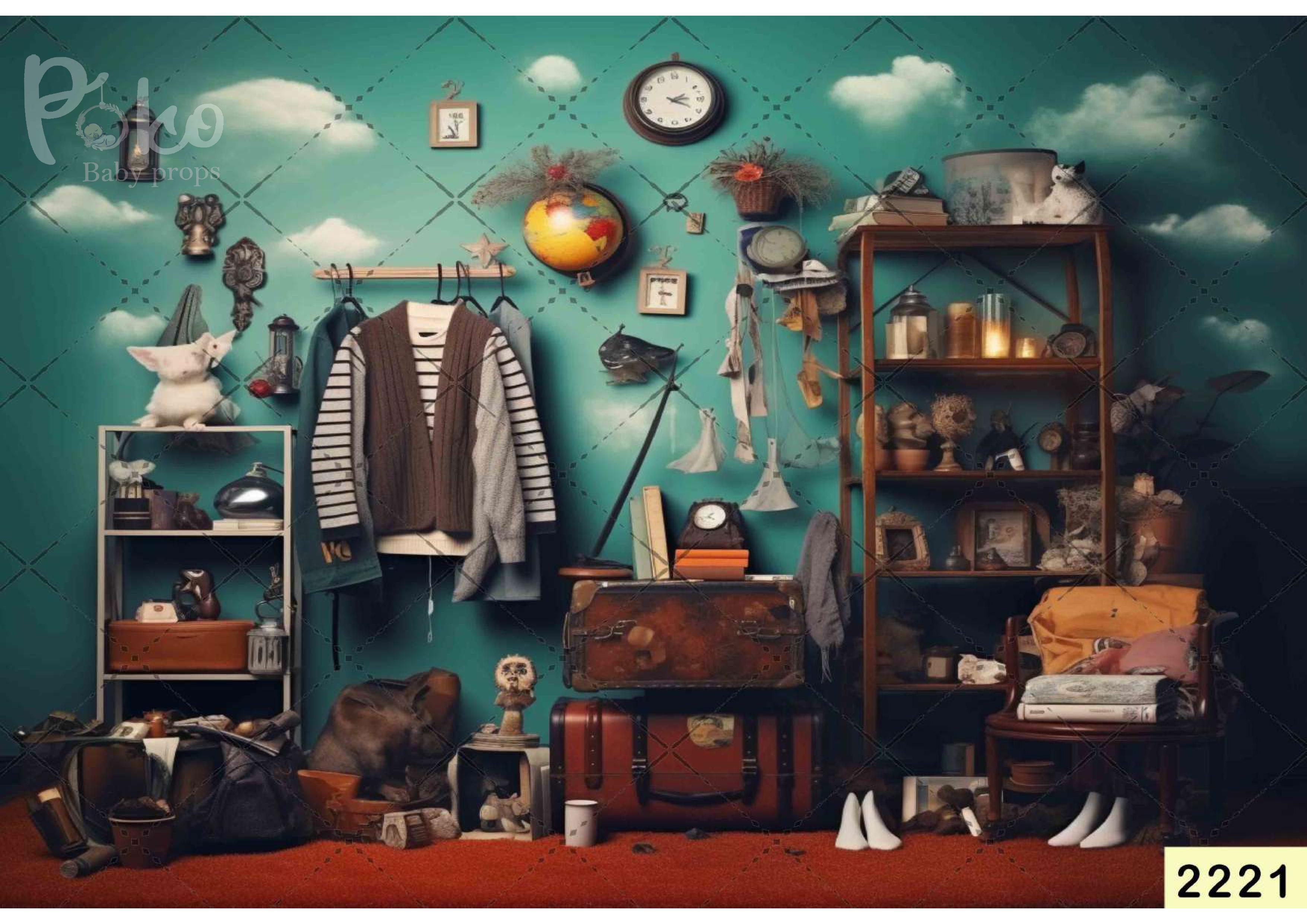 Pilot Kid Room Backdrop