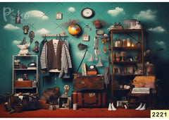 Pilot Kid Room Backdrop