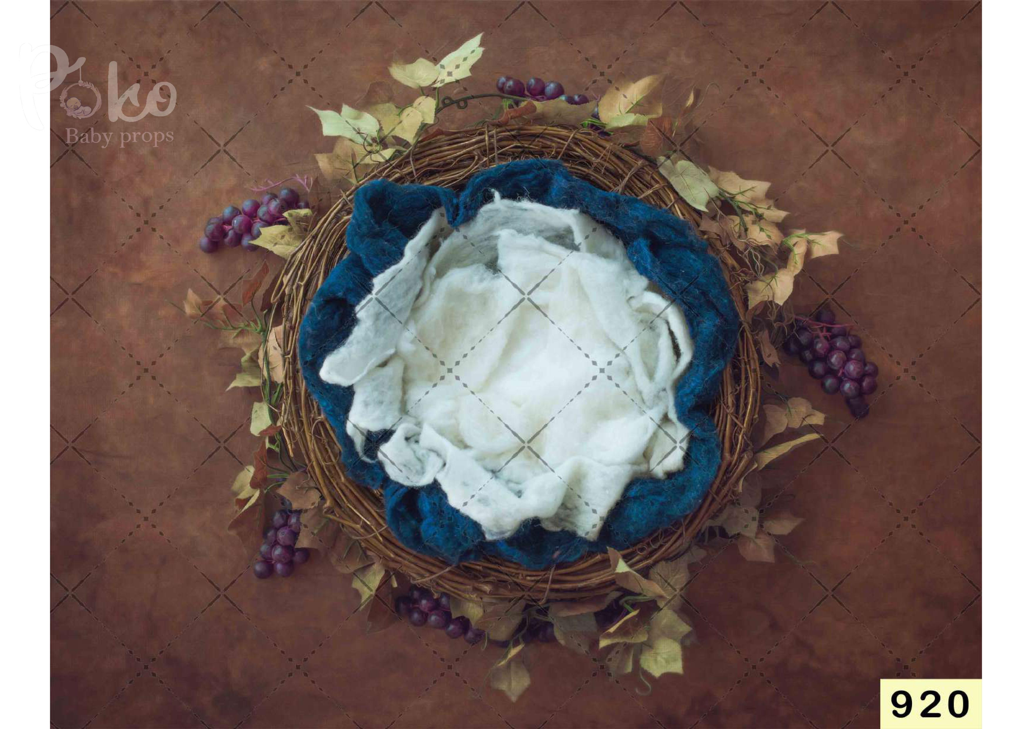 Grapes Fruits Cover With Fur Backdrop