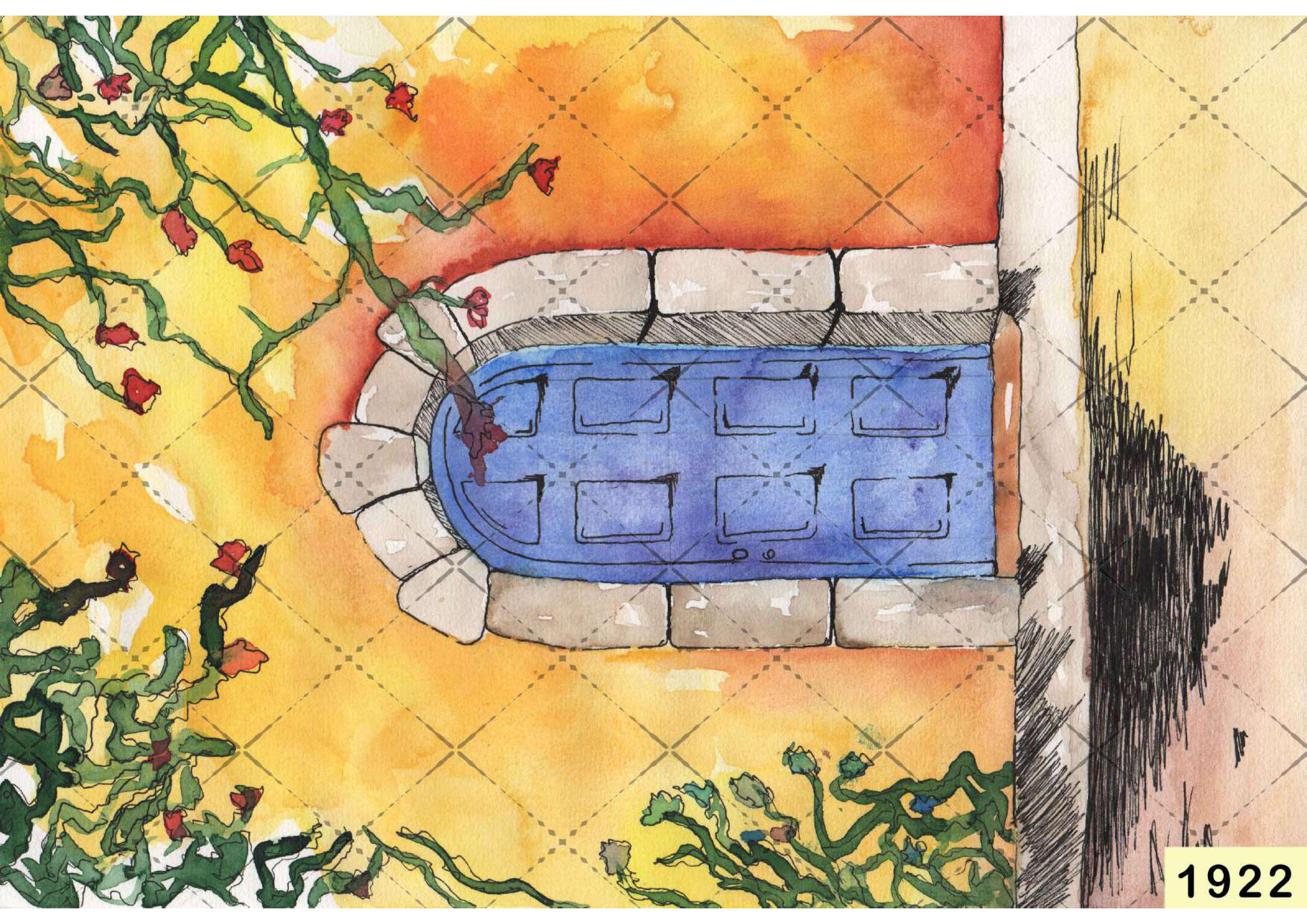 Yellow Painting babyphotoshoot Backdrop