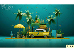 Green babyphotoshoot Backdrop