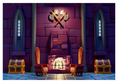 Fireplace Hall babyphotoshoot Backdrop