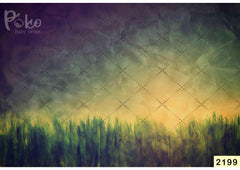 Sunlight With Village Grass Backdrop