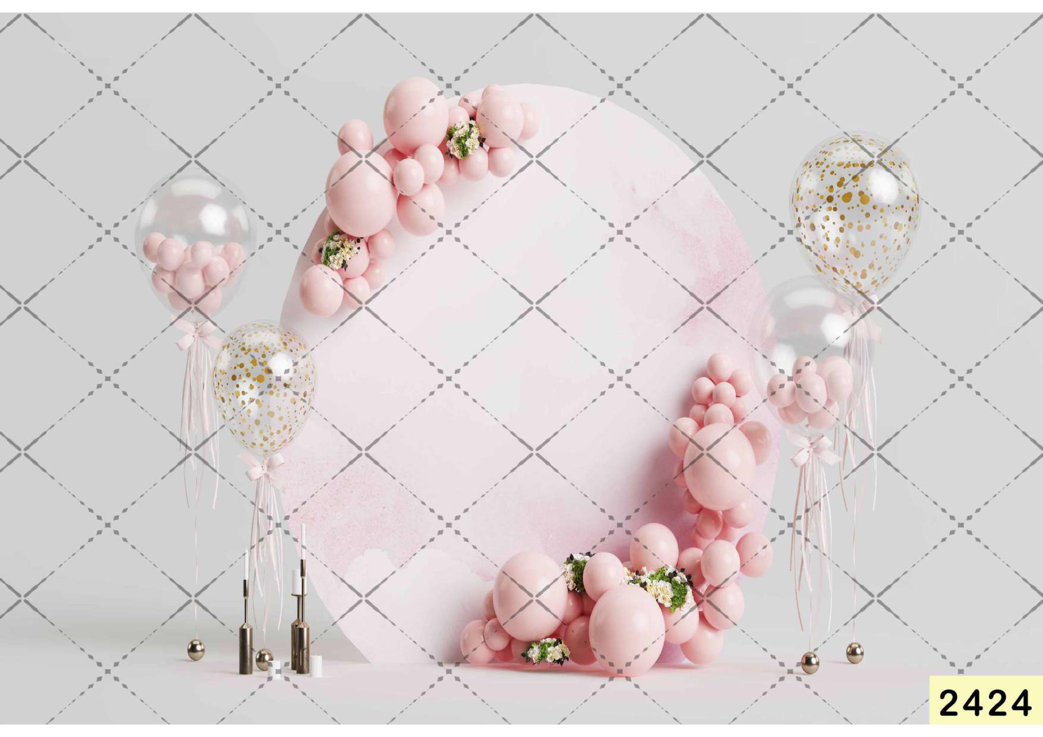 Pink Balloon Backdrop