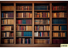 Library Books Backdrop