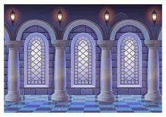 Blue Bricks babyphotoshoot Backdrop