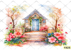 Colorful Home Painting babyphotoshoot Backdrop