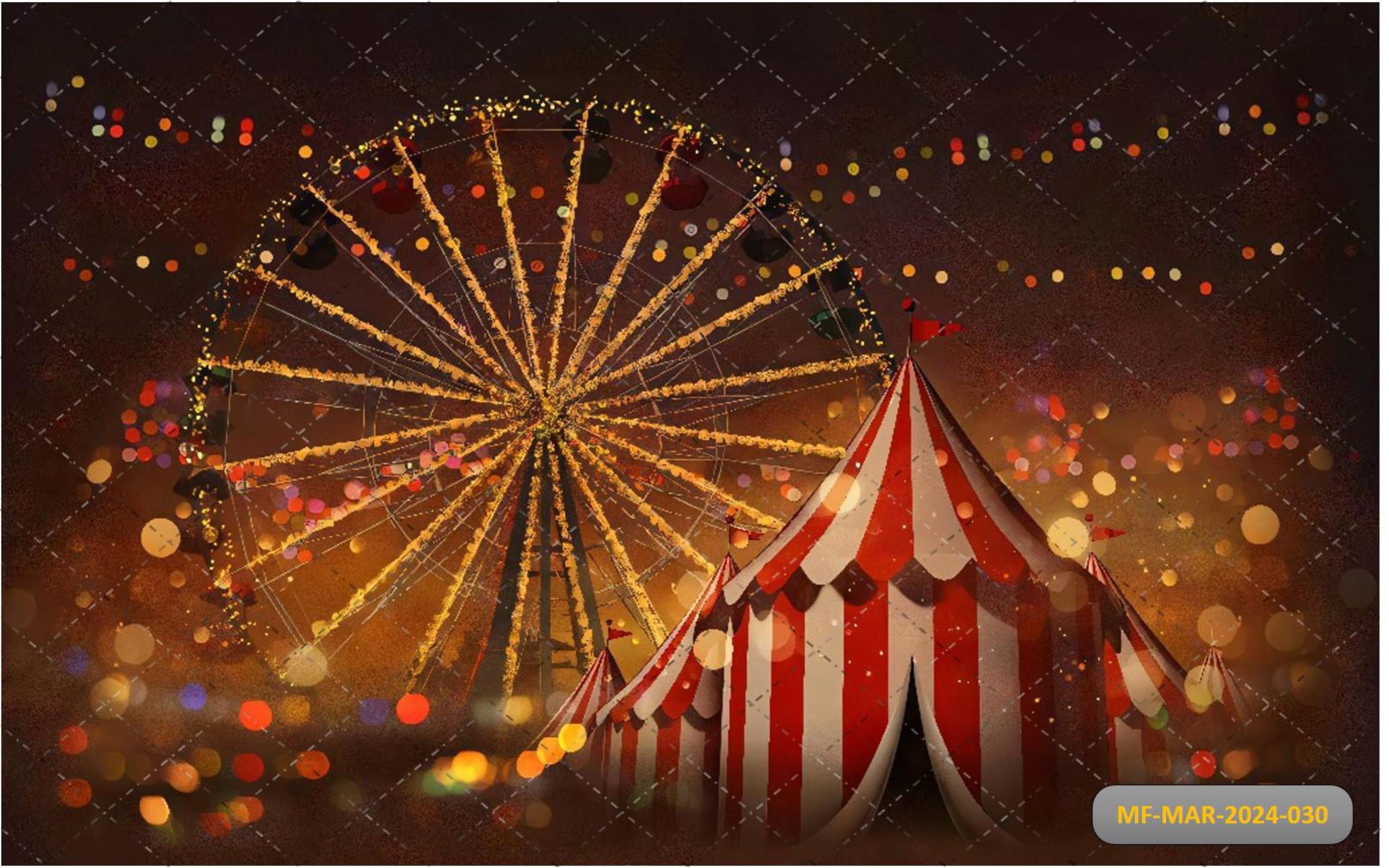 Circus Carnival babyphotoshoot Backdrop