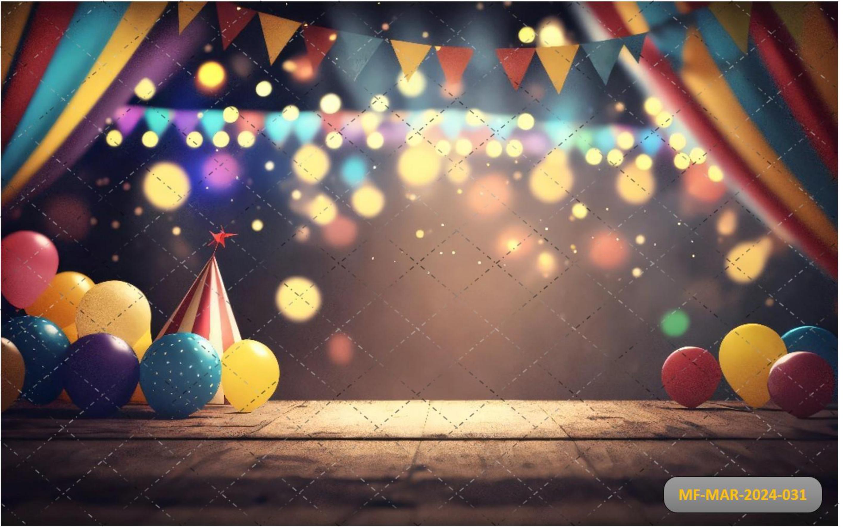 Circus Stage Boho babyphotoshoot Backdrop