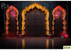 Light Yellow Arch Backdrop