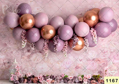 Peach Color Birthday Backdrop