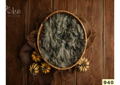 Pumpkin Cover With Fur Backdrop