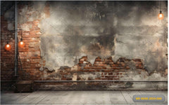 Exposed Brick Wall babyphotoshoot Backdrop