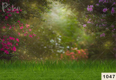 Flowers Forest babyphotoshoot Backdrop