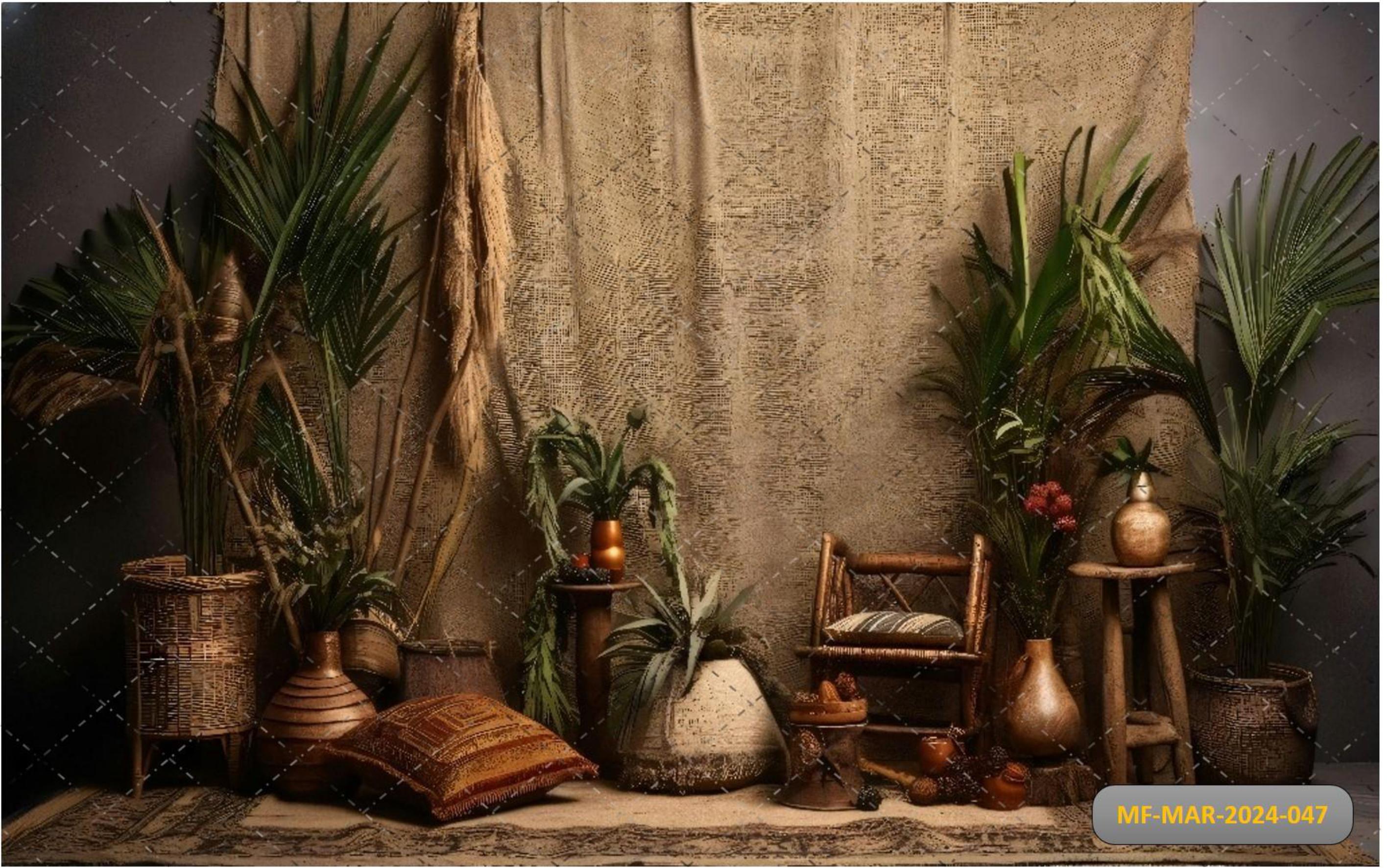 Palmyra palm babyphotoshoot Backdrop