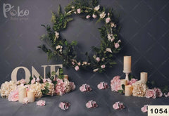 Creeper Flower Stick Birthday babyphotoshoot Backdrop