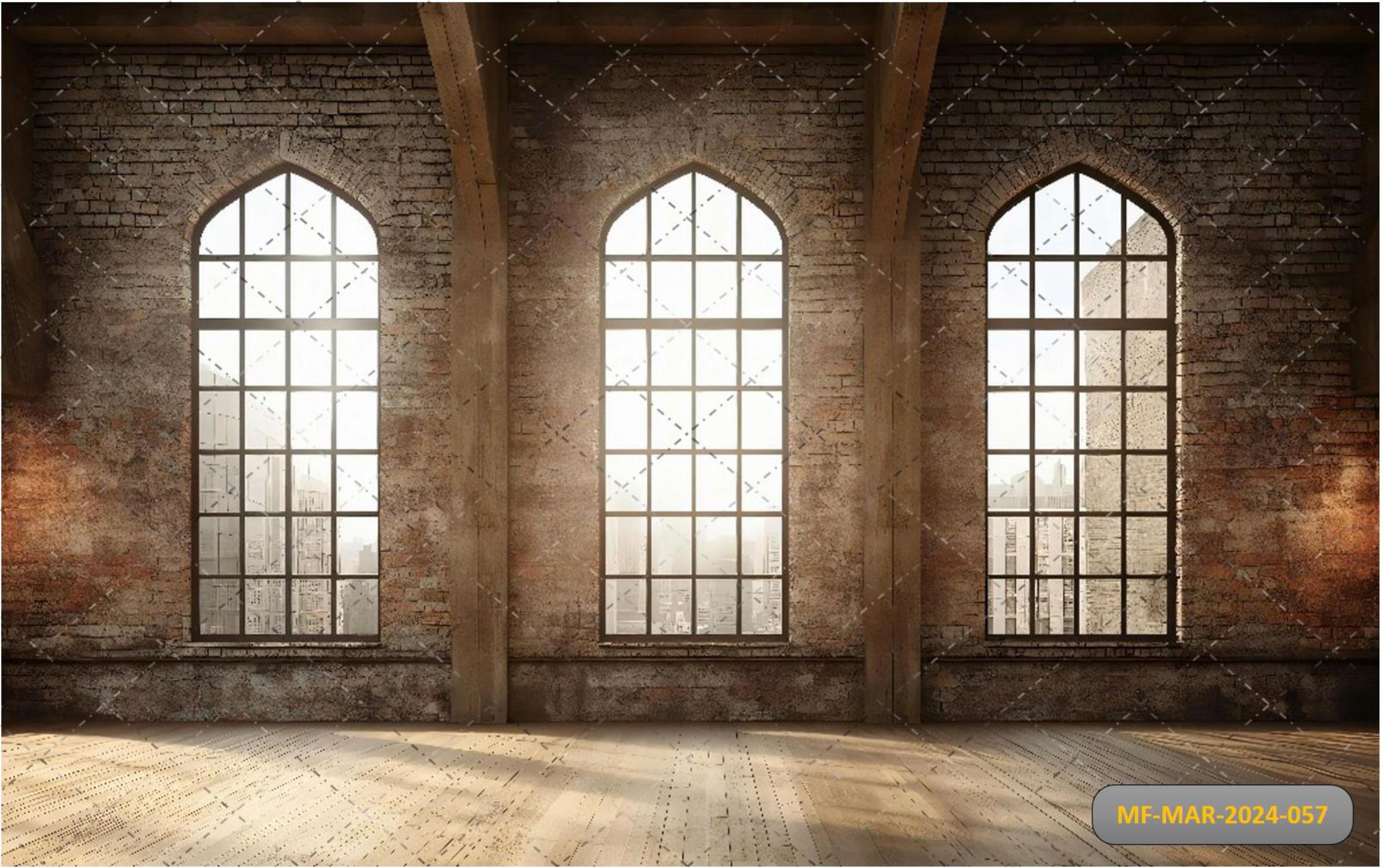 Three Window Hall babyphotoshoot Backdrop