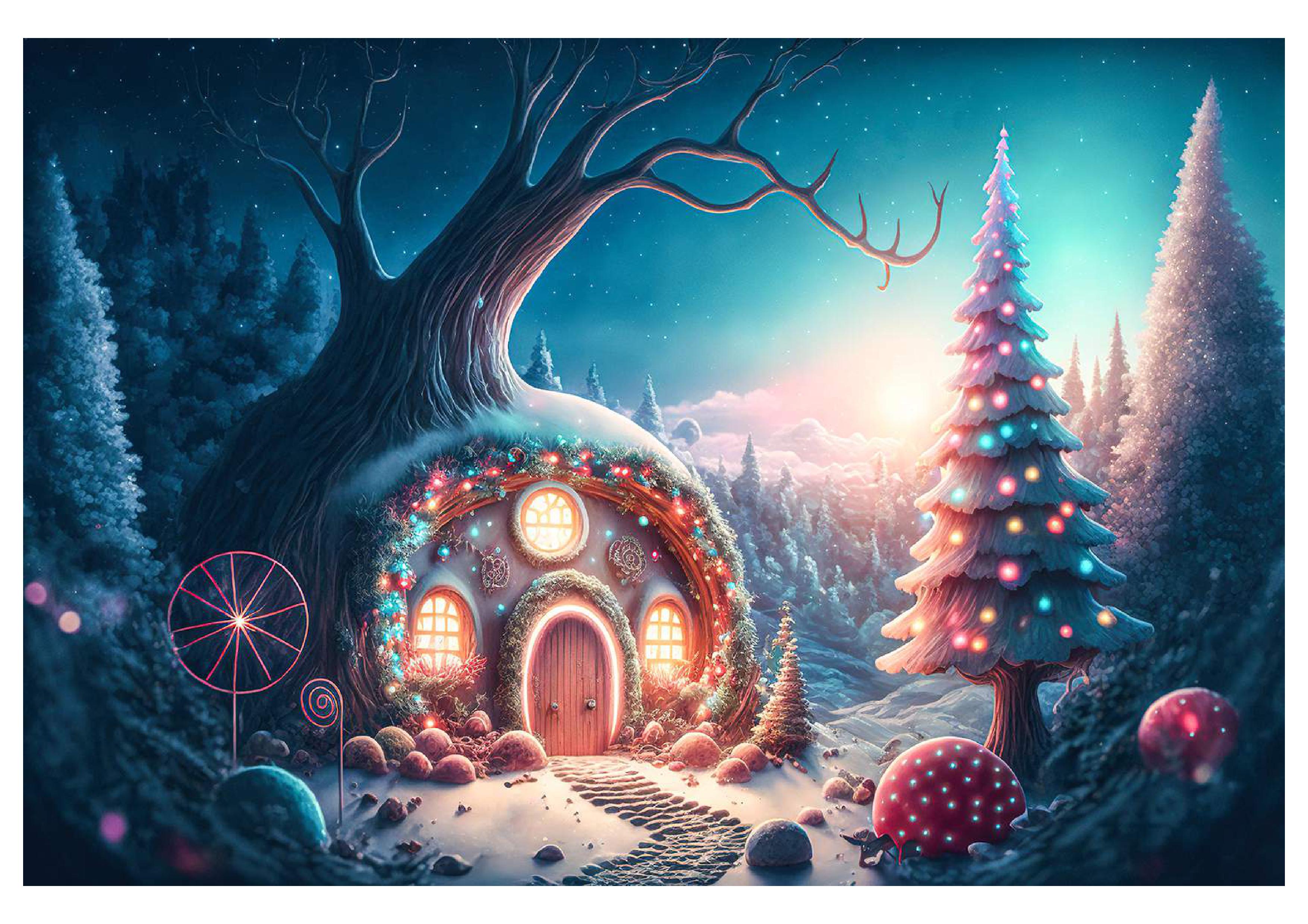 Trees With Flower Decoration Pongal Backdrop