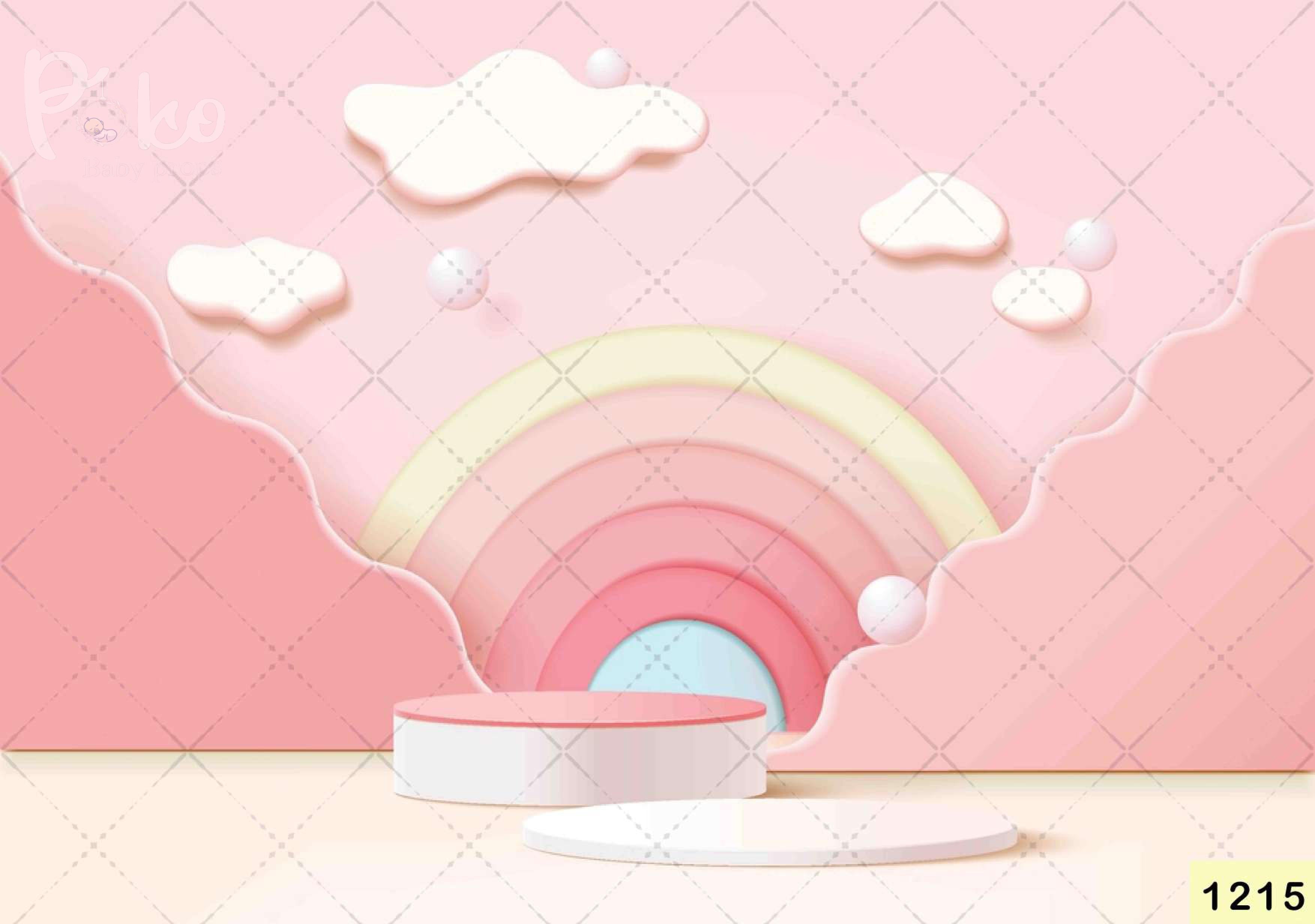 Pink Rainbow Backdrop