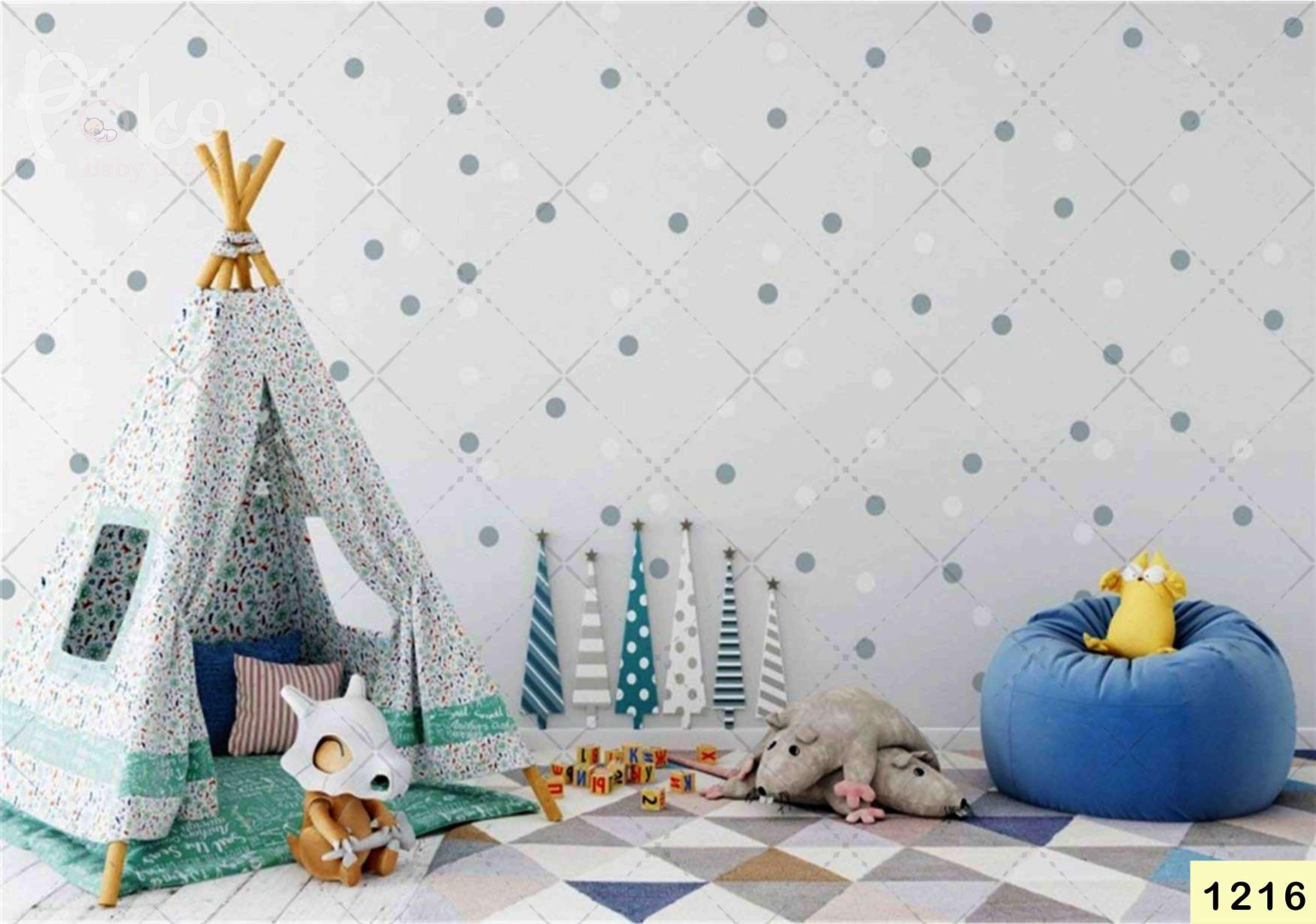Tent Kids PlayRoom Backdrop