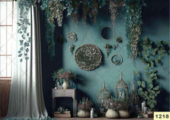 Turquoise Foyer Backdrop