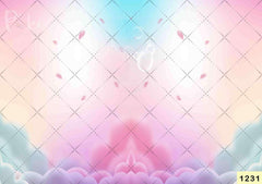 Pink And Color Cloud Backdrop