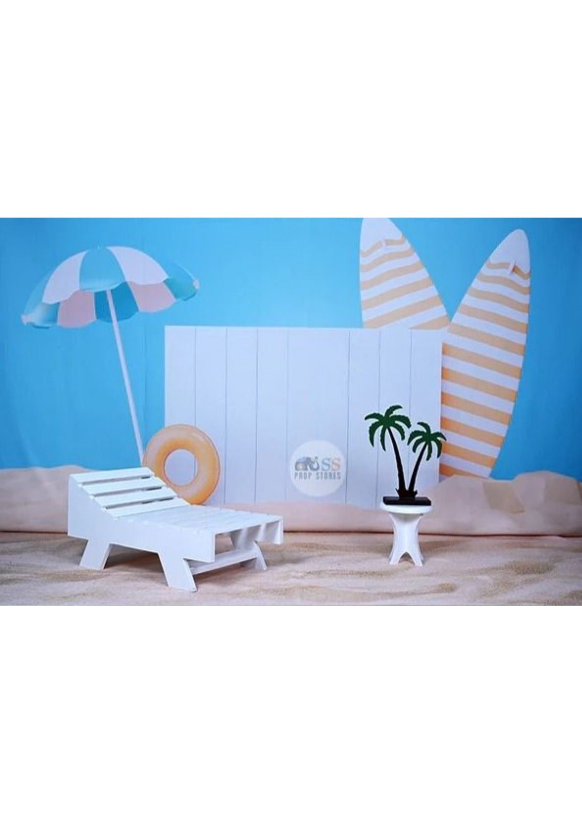 Beach Bench toddler photoshoot Theme