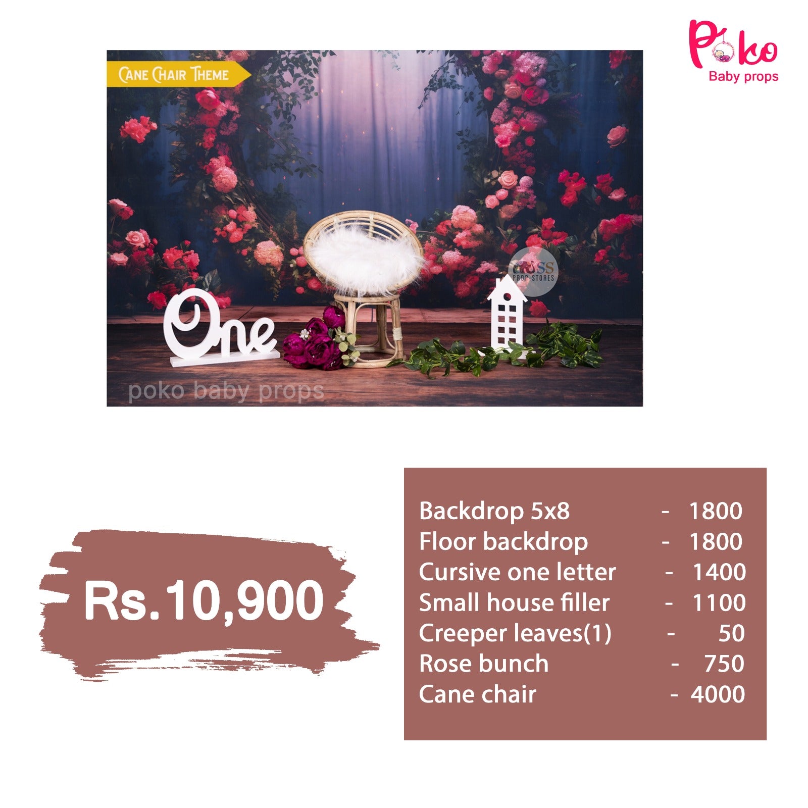 Cane Chair Ready to Shoot Baby Shoot baby photoshoot Theme