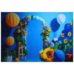 Blue Balloon Backdrop